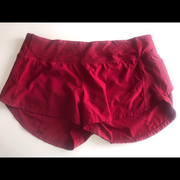 lululemon athletica Red Athletic Shorts - Picture 1 of 2